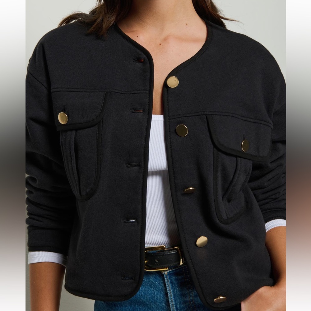 NEW Nation LTD Jordi Cotton Crop Jacket